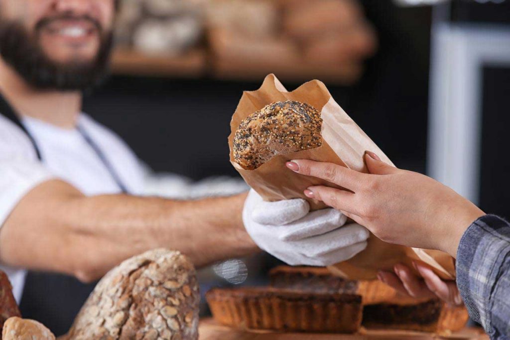 vente de pain en boulangerie