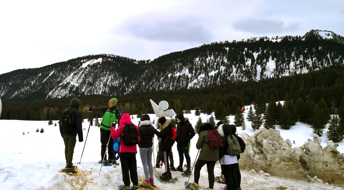 sortie raquette au plateau des Glières pour les 3ème de la MFR de La Catie