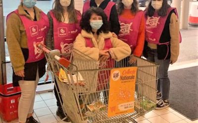 Les stagiaires CAP AEPE en action avec les Restos du Coeur Bébé
