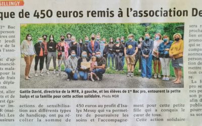 Un nouvel article dans le Dauphiné Libéré sur les actions des jeunes