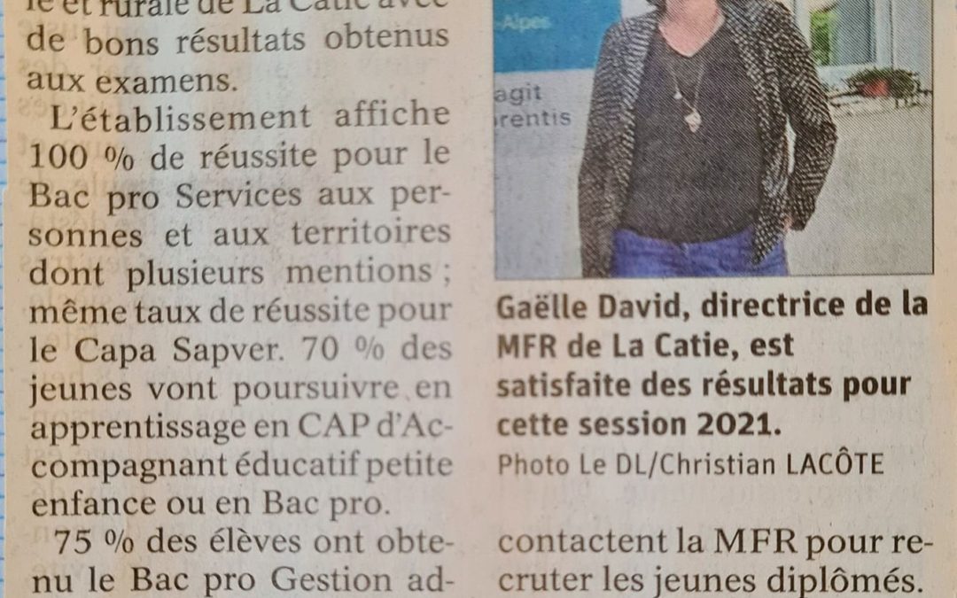 On parle de nous dans le journal