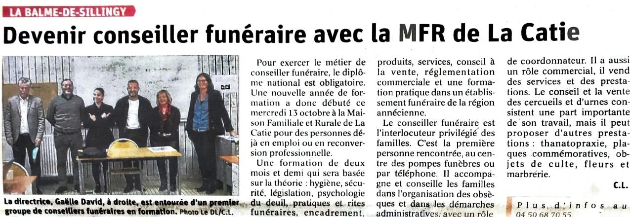 Une nouvelle promotion pour Conseiller Funéraire
