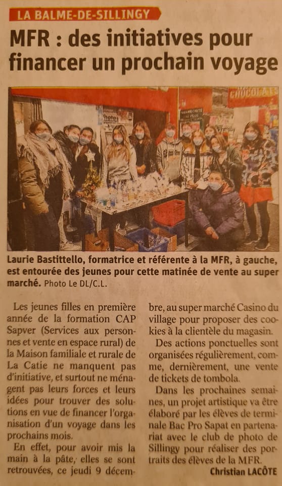 On parle de nous dans le journal